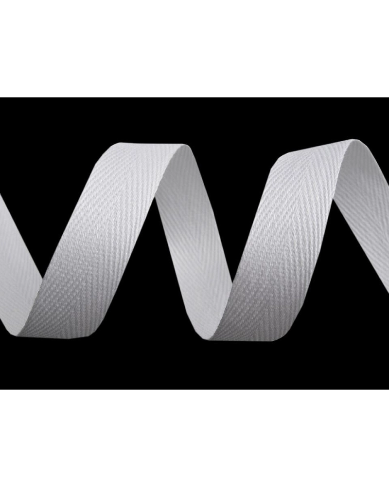 Bandă din bumbac Herringbone, lățime 14 mm - 50 m | Mimib