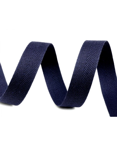 Bandă din bumbac Herringbone, lățime 14 mm - 50 m | Mimib