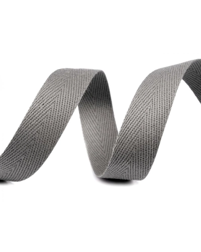 Bandă din bumbac Herringbone, lățime 14 mm - 50 m | Mimib