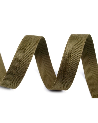 Bandă din bumbac Herringbone, lățime 16 mm - 50 m | Mimib