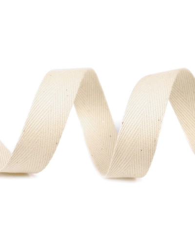 Bandă din bumbac Herringbone, lățime 16 mm - 50 m | Mimib