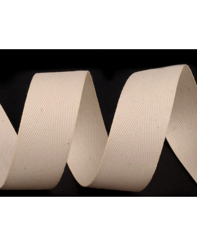 Bandă din bumbac Herringbone, lățime 30 mm - 50 m | Mimib