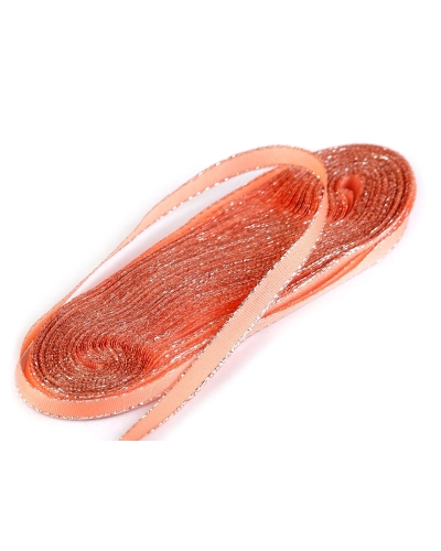 Panglică din tafta cu lurex, lățime 6 mm - 10 m | Mimib