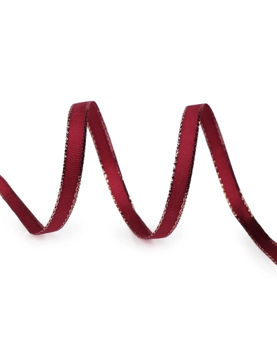 Panglică din tafta cu lurex, lățime 6 mm - 10 m | Mimib