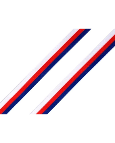 Panglică din tafta tricoloră, lățime 10 mm - 10 m | Mimib