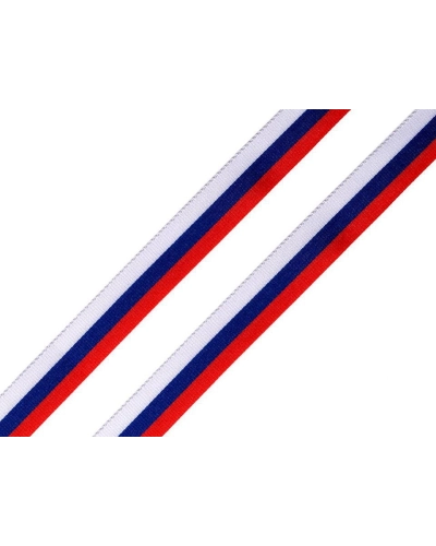 Panglică din tafta tricoloră, lățime 10 mm - 10 m | Mimib