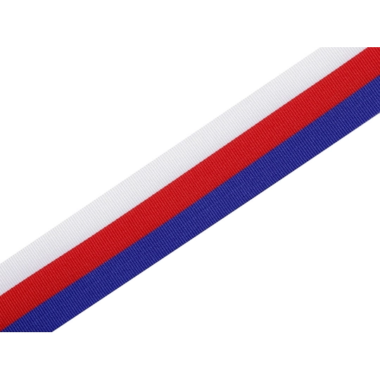Panglică tricoloră Cehia, Slovacia, lățime 20 mm - 10 m | Mimib