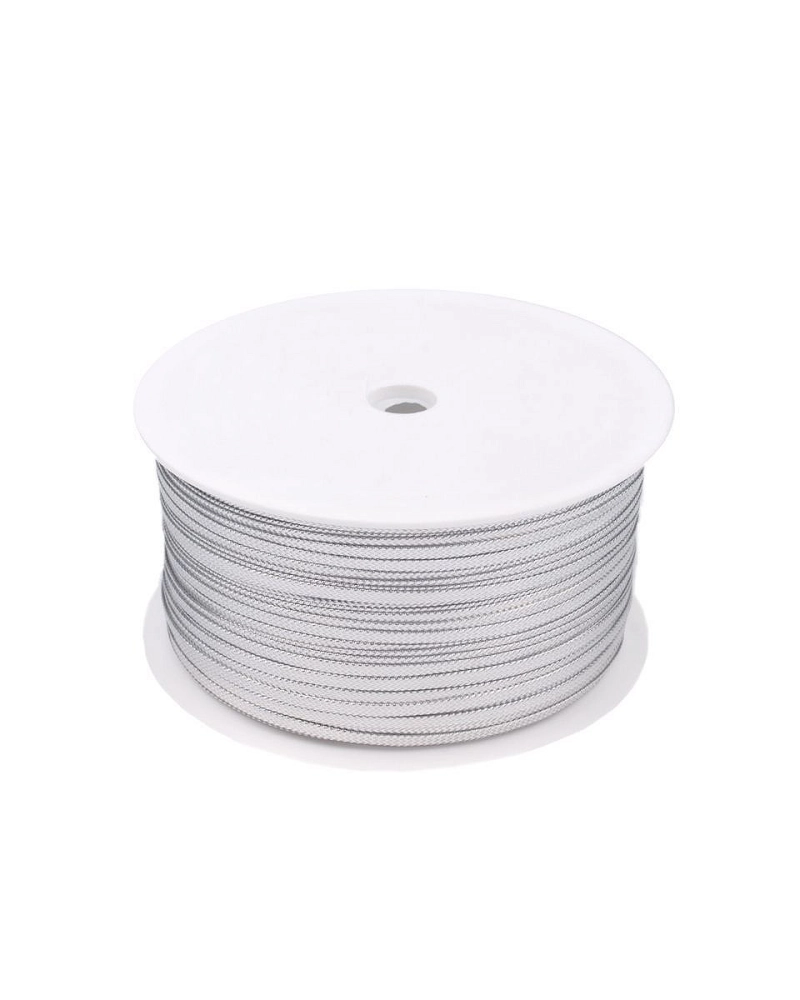 Şnur plat lurex, gol în interior, lățime 2,5 mm - 50 m | Mimib