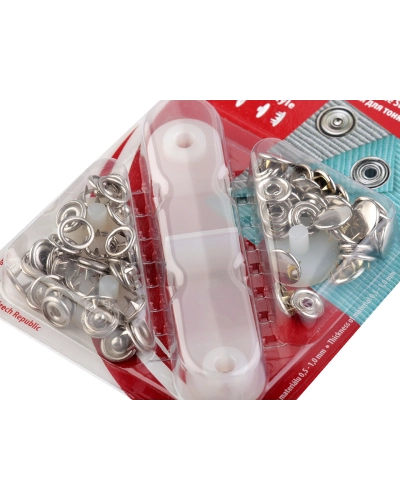 Capse metalice cu aplicator, Ø11 mm - 1 card | Mimib