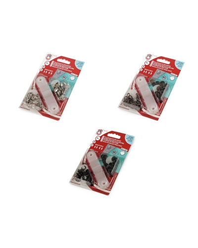Capse metalice cu aplicator, Ø11 mm - 1 card | Mimib
