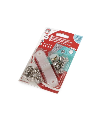 Capse metalice cu aplicator, Ø11 mm - 1 card | Mimib