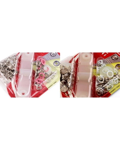 Capse metalice body copii, Ø10 mm - 1 card | Mimib