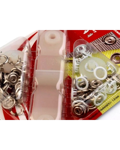 Capse metalice body copii, Ø10 mm - 1 card | Mimib