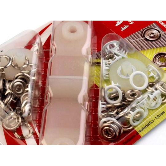 Capse metalice body copii, Ø10 mm - 1 card | Mimib