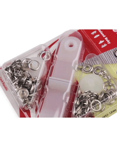 Capse metalice body copii, Ø10 mm - 1 card | Mimib
