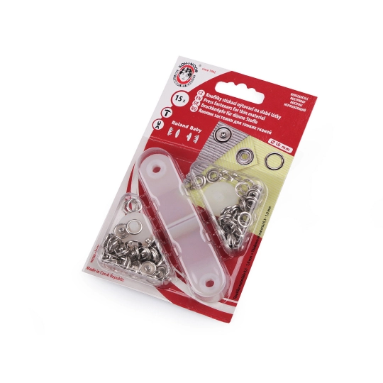 Capse metalice body copii, Ø10 mm - 1 card | Mimib