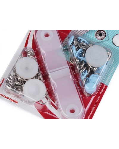 Capse metalice cu aplicator, Ø11 mm - 1 card | Mimib