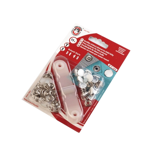 Capse metalice cu aplicator, Ø11 mm - 1 card | Mimib
