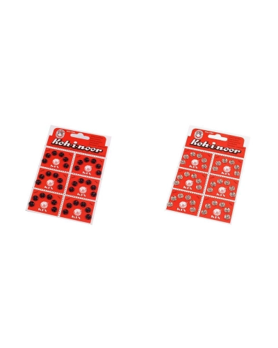 Capse metalice de cusut, mărimea 1, 2 - 6 card | Mimib