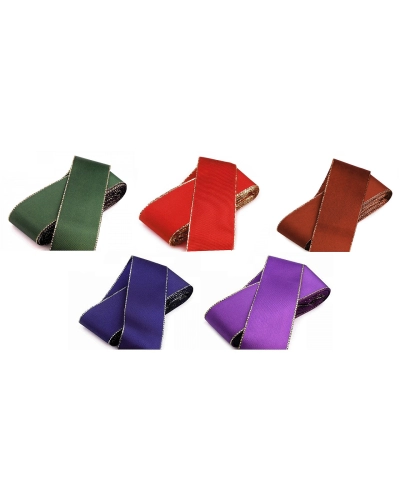 Panglică din tafta cu lurex, lățime 40 mm - 10 m | Mimib