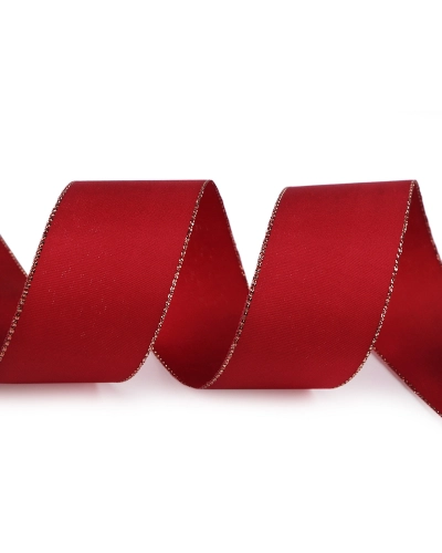 Panglică din tafta cu lurex, lățime 40 mm - 10 m | Mimib