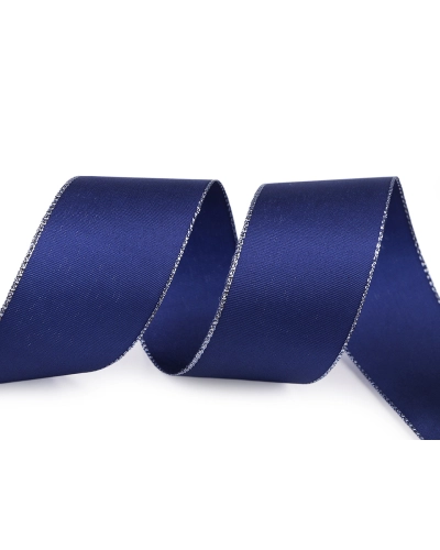 Panglică din tafta cu lurex, lățime 40 mm - 10 m | Mimib