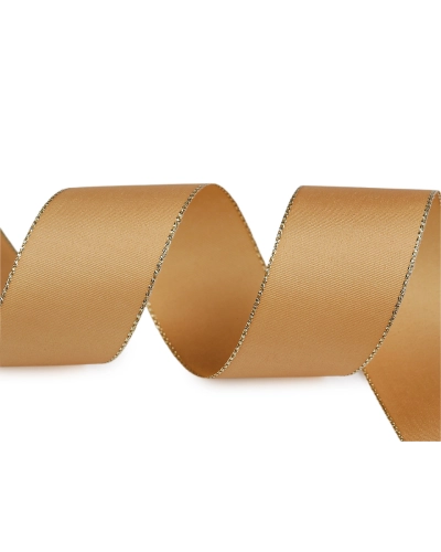 Panglică din tafta cu lurex, lățime 40 mm - 10 m | Mimib