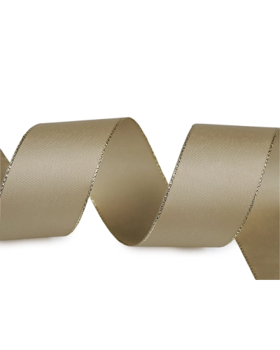 Panglică din tafta cu lurex, lățime 40 mm - 10 m | Mimib