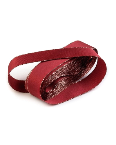 Panglică din tafta cu lurex, lățime 25 mm - 10 m | Mimib