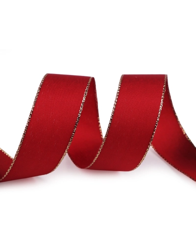 Panglică din tafta cu lurex, lățime 25 mm - 10 m | Mimib