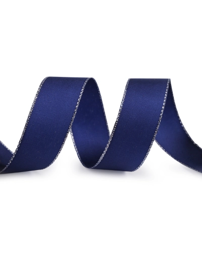 Panglică din tafta cu lurex, lățime 25 mm - 10 m | Mimib