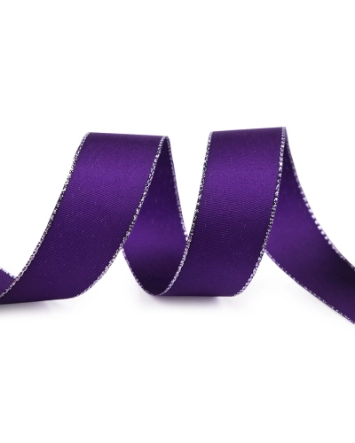 Panglică din tafta cu lurex, lățime 25 mm - 10 m | Mimib