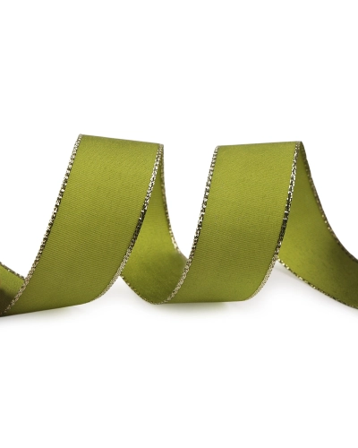 Panglică din tafta cu lurex, lățime 25 mm - 10 m | Mimib