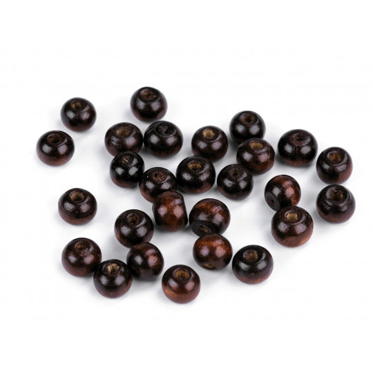 Mărgele din lemn, Ø8-9 mm | Mimib