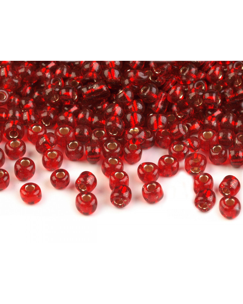 Mărgele nisip cu interior argintiu, 6/0 - 4 mm | Mimib