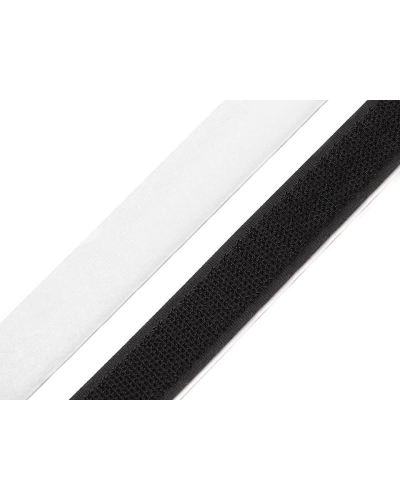 Suchý zips háčik + plyš samolepiaci strihaný šírka 20 mm - 10 pár | Mimib