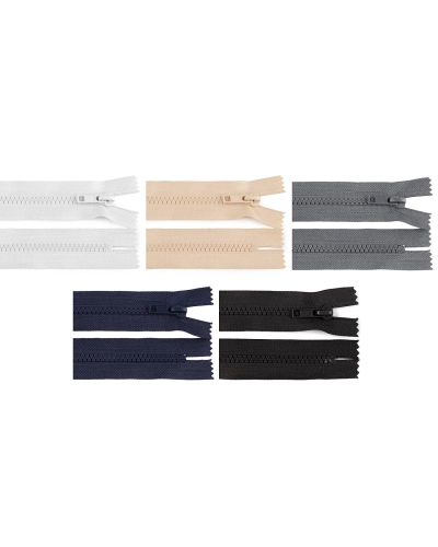 Fermoar plastic nedetașabil, No 5 lungime 16 cm - 1 buc. | Mimib