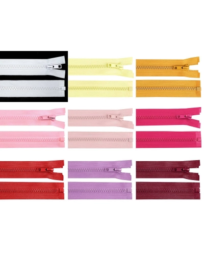 Fermoar plastic detașabil, No 5 lungime 40 cm - 1 buc. | Mimib