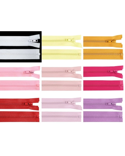 Fermoar plastic detașabil, No 5 lungime 45 cm - 1 buc. | Mimib