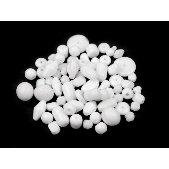 Mărgele sticlă Cehia, diverse forme și mărimi | Mimib