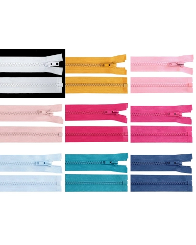 Fermoar plastic detașabil, No 5 lungime 60 cm - 1 buc. | Mimib