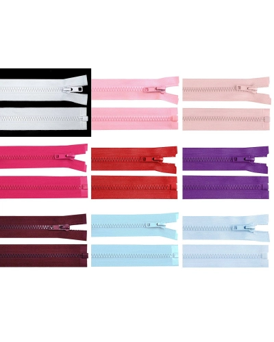 Fermoar plastic detașabil, No 5 lungime 65 cm - 1 buc. | Mimib