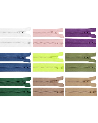 Fermoar plastic detașabil, două cursoare, No 5 lungime 65 cm - 1 buc. | Mimib