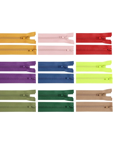 Fermoar plastic detașabil, două cursoare, No 5 lungime 75 cm - 1 buc. | Mimib