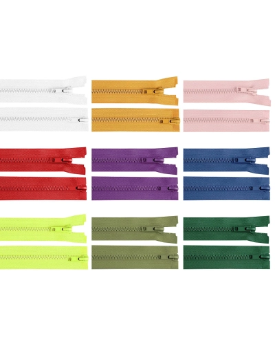 Fermoar plastic detașabil, două cursoare, No 5 lungime 80 cm - 1 buc. | Mimib