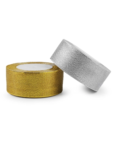 Panglică cu lurex, lățime 38 mm - 22.5 m | Mimib