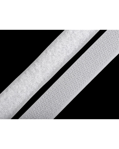 Bandă arici, complet (puf + scai), negru, 20 mm - 25 m | Mimib