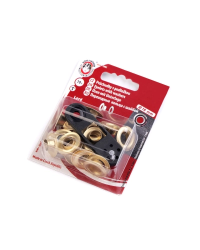 Set ocheți cu dispozitiv de atașare, Ø8 mm - 1 blister | Mimib