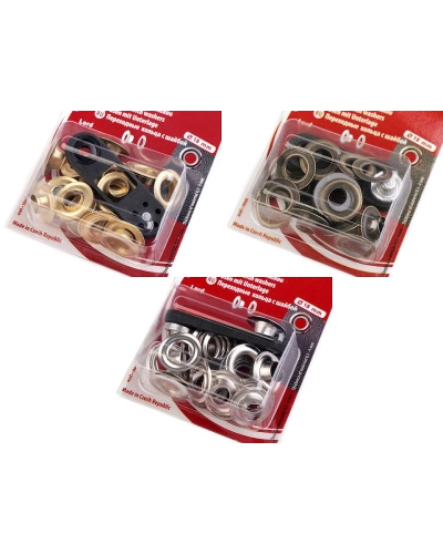 Set ocheți cu dispozitiv de atașare, Ø8 mm - 1 blister | Mimib