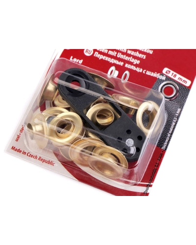 Set ocheți cu dispozitiv de atașare, Ø8 mm - 1 blister | Mimib